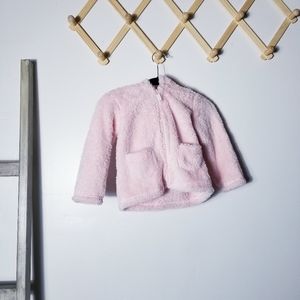 CARTER'S PINK FUZZY COAT WITH EARS SIZE 24 MONTHS